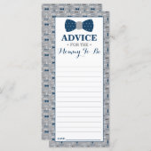 アドバイスカードのママとbe,小さな男の赤ちゃんシャワー (正面/裏面)