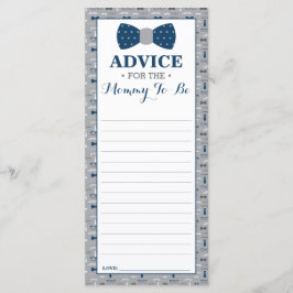 アドバイスカードのママとbe,小さな男の赤ちゃんシャワー