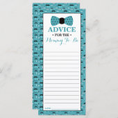 アドバイスカードのママとbe，小さな男の赤ちゃんシャワー (正面/裏面)