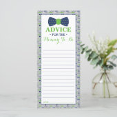 アドバイスカードのママとbe，小さな男の赤ちゃんシャワー (スタンド正面)