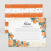 アドバイスカードシトラスサマーオレンジグリーン エンクロージャーカード (正面/裏面)