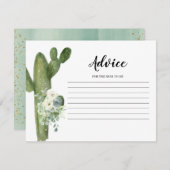 アドバイスカードタコブロブラブサボホワイトフローラ エンクロージャーカード (正面/裏面)