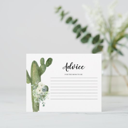 アドバイスカードタコブロブラブサボホワイトフローラ エンクロージャーカード (スタンド正面)