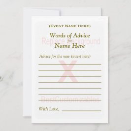 アドバイスカードテンプレート|パーティーゲーム 招待状