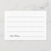 アドバイスカードブライダルシャワーの紫色ライト アドバイスカード (裏面)