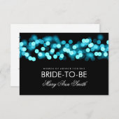 アドバイスカードブライダルシャワーターコイズハリウッドグラム アドバイスカード (正面/裏面)
