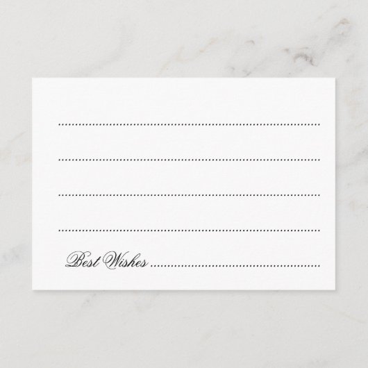 アドバイスカードブライダルシャワーパープルスパークリライト アドバイスカード (裏面)