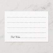 アドバイスカードブライダルシャワーパープルフォールリングスターズ アドバイスカード (裏面)