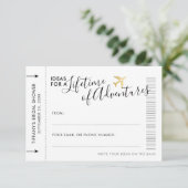 アドバイスカードブライダルシャワー日夜間旅行アイディア (スタンド正面)