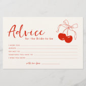 アドバイスカードブライダルシャワー 便箋 (正面)