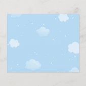 アドバイスカードブルーエレファントボーイ赤ちゃんシャワー (裏面)