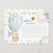 アドバイスカードブルーホットエアバルーンジャングル エンクロージャーカード (正面/裏面)