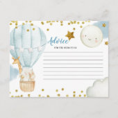 アドバイスカードブルーホットエアバルーンジャングル エンクロージャーカード (正面)