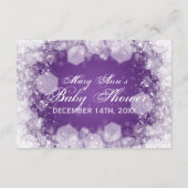 アドバイスカードベビーシャワーナイトパープル アドバイスカード (裏面)