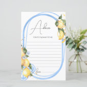 アドバイスカードママはレモン赤ちゃんシャワーになる (スタンド正面)