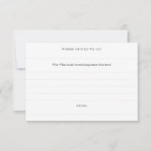 アドバイスカード旅行休暇アイディアの提案 (裏面)