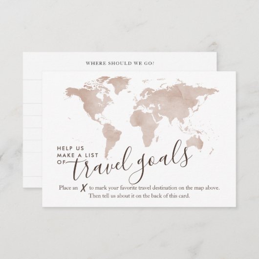 アドバイスカード旅行休暇アイディアの提案 (正面/裏面)