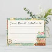 アドバイスカード花嫁ブライダルシャワー恋しく思ミセスへのゲーム アドバイスカード (スタンド正面)