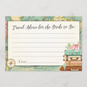 アドバイスカード花嫁ブライダルシャワー恋しく思ミセスへのゲーム アドバイスカード (正面)