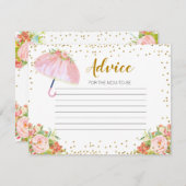 アドバイスカード4月シャワー5月の花をもたらす エンクロージャーカード (正面/裏面)