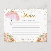 アドバイスカード4月シャワー5月の花をもたらす エンクロージャーカード (正面)