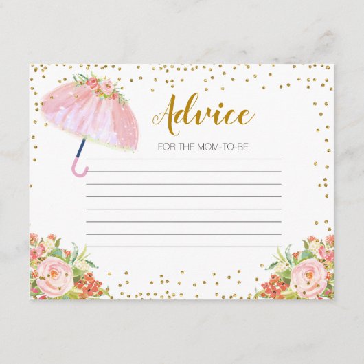 アドバイスカード4月シャワー5月の花をもたらす エンクロージャーカード (正面)