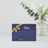 アドバイスカード |ダークブルー(金ゴールドボウ付) プレイスカード (スタンド正面)