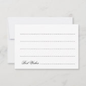 アドバイスカード ブライダルシャワー ピンク グリッター ライト 招待状 (裏面)