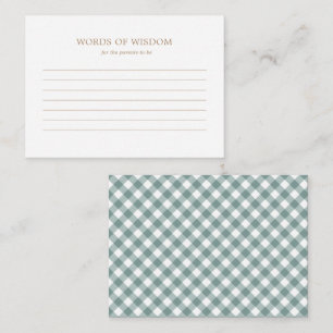 アドバイスカード – 秋素朴秋ベビーシャワー