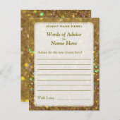 アドバイスカード |金ゴールドグラムグリッター (正面/裏面)
