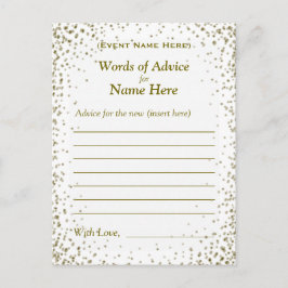 アドバイスカード |金ゴールド紙吹雪