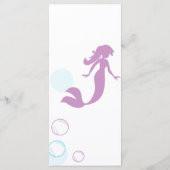 アドバイスカードMom-To-Be Mermaid Girl Baby Shower (裏面)