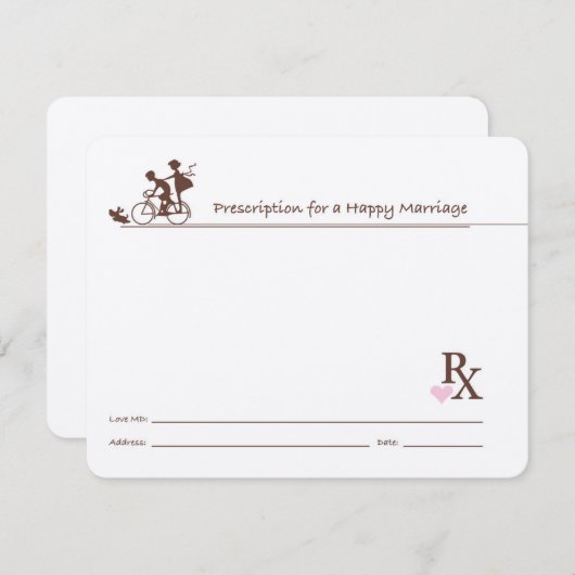 アドバイスカードRxドクタープレシフィケーションゲストブック アドバイスカード (正面/裏面)