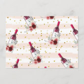 アドバイスザブライド赤ワインフローラ エンクロージャーカード (裏面)