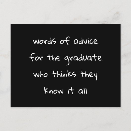 アドバイスパーティーおもしろい ポストカード (正面)