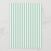 アドバイスフォーザブライトミントグリーン金ゴールドブライダルシャワー アドバイスカード (裏面)