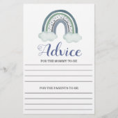 アドバイスブルー男の赤ちゃんシャワーゲーム (正面)