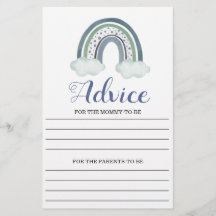 アドバイスブルー男の赤ちゃんシャワーゲーム