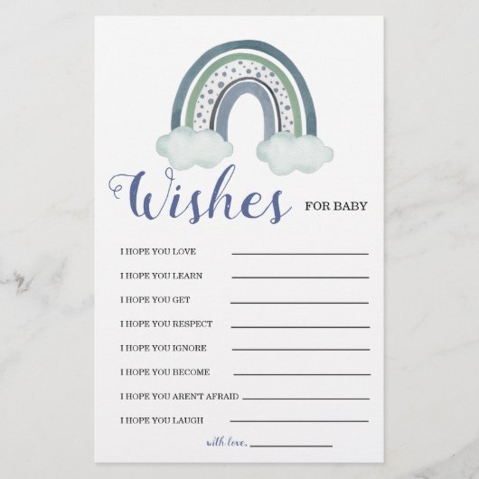 アドバイスブルー男の赤ちゃんシャワーゲーム (正面)