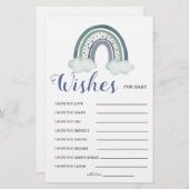 アドバイスブルー男の赤ちゃんシャワーゲーム (正面/裏面)