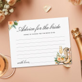 アドバイスブーツアンドバブルウェスタンブライダルシャワー エンクロージャーカード