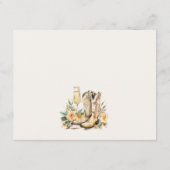 アドバイスブーツアンドバブルウェスタンブライダルシャワー エンクロージャーカード (裏面)