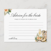 アドバイスブーツアンドバブルウェスタンブライダルシャワー エンクロージャーカード (正面)
