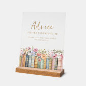 アドバイスベビーシャワーアクリル標識 アクリルサイン (傾斜)