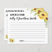 アドバイスママとパパバイリンガルベビーシャワーカード (正面/裏面)