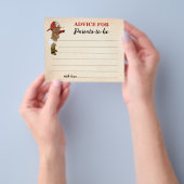 アドバイスママ&パパオウムファイアーマンベビーシャワーカード チラシ (手)