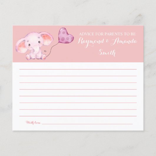 アドバイスママ&パパベビーシャワーカード チラシ (正面)