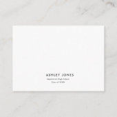 アドバイスモダンが卒業式を希望する エンクロージャーカード (裏面)