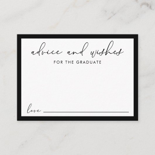 アドバイス卒業希望 エンクロージャーカード (正面)