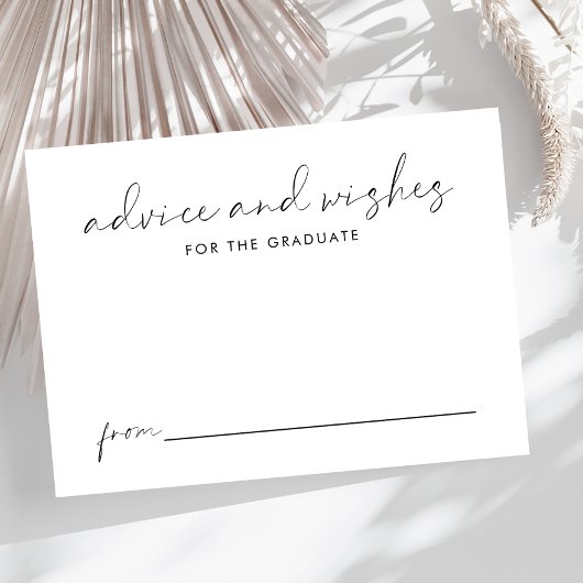 アドバイス及び卒業の希望 エンクロージャーカード